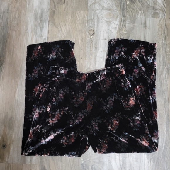 Zara Velvet like pants high rise size small - Picture 1 of 12